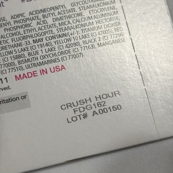 NWT Color Street Retired "Crush Hour" Pink Hearts Glitter Nail Strips - Picture 4 of 4